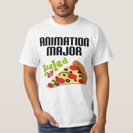 Animation Major Gift (Pizza) T-shirt (Voorkant)