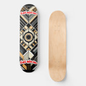 Animatische art deco skateboard (Voorkant)