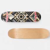 Animatische art deco skateboard (Horizontaal)