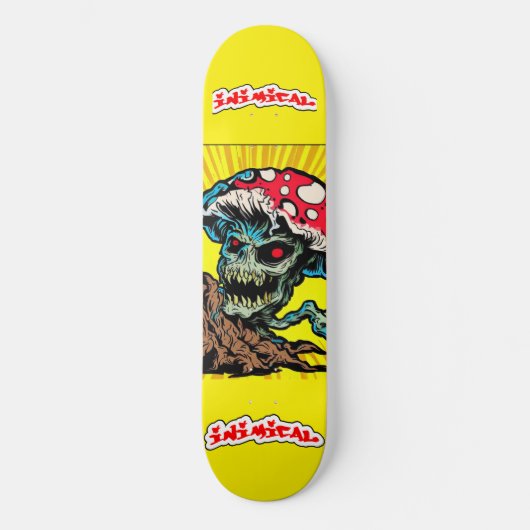 Animatische zombie-Shroom Skateboard (Voorkant)