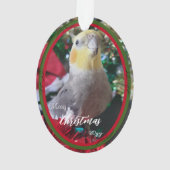 Animaux Acrylique de Noël Ornament Oiseau personna (dos)