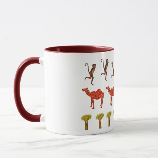 Animaux africains Belle illustration Combo Mug (Gauche)