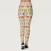 Animaux Africains Sympa Illustration Leggings Pers (Dos)