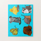 Animaux Amis Jigsaw Puzzle Cadeau (Vertical)