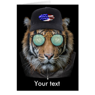 Animaux amusants habillés de tigre du Bengale