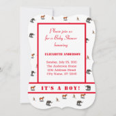 Animaux Assortis Invitation À Thème (Devant)