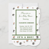 Animaux Assortis Invitation À Thème (Devant)