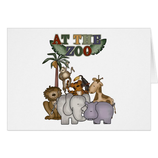 Animaux aux T-shirts et aux cadeaux de zoo (Devant horizontal)