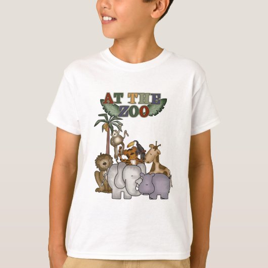 Animaux aux T-shirts et aux cadeaux de zoo (Devant)