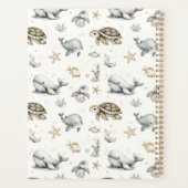 Animaux Bébés Océan Aquarelle Mignons (Dos)