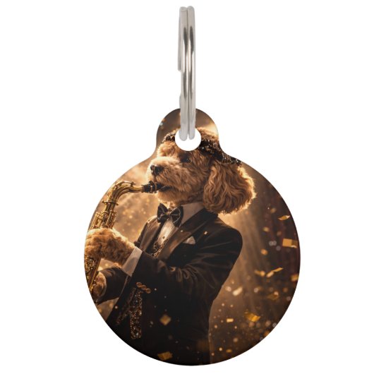 Animaux Collier pour chien Cockapoo Jazz | Médaillon d'ide (Devant)
