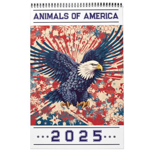 Animaux d'Amérique Calendrier 2025 (Protection)