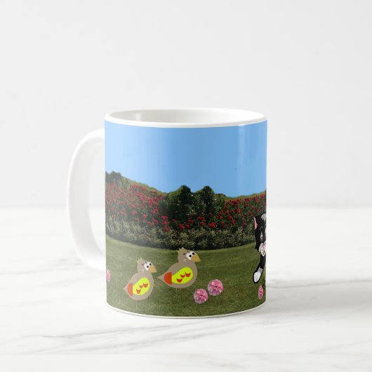 Animaux dans la Mug de café du jardin (Devant gauche)