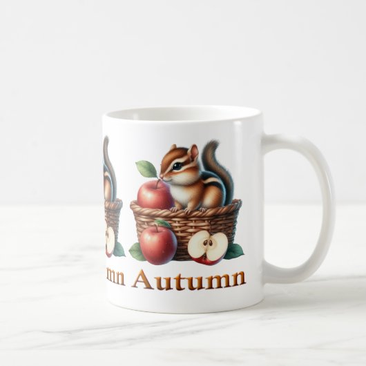 Animaux d'automne Café Mug (Droite)