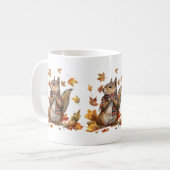 Animaux d'automne Café Mug (Devant gauche)