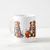 Animaux d'automne Café Mug (Devant gauche)