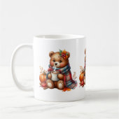 Animaux d'automne Café Mug (Gauche)
