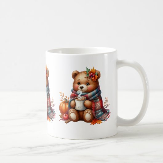 Animaux d'automne Café Mug (Droite)
