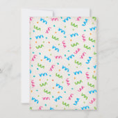 Animaux de ballon de fête Invitations d'anniversai (Dos)