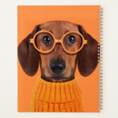 Animaux de bébés cutest | Chandail orange Dachshun (Dos)