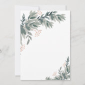 Animaux de bois Baby shower Invitation garçon (Dos)