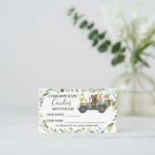 Animaux de bois Combien de bonbons carte Baby show (Debout devant)