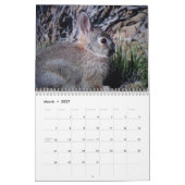 Animaux de calendrier imprimé par coutume de (Mar 2027)