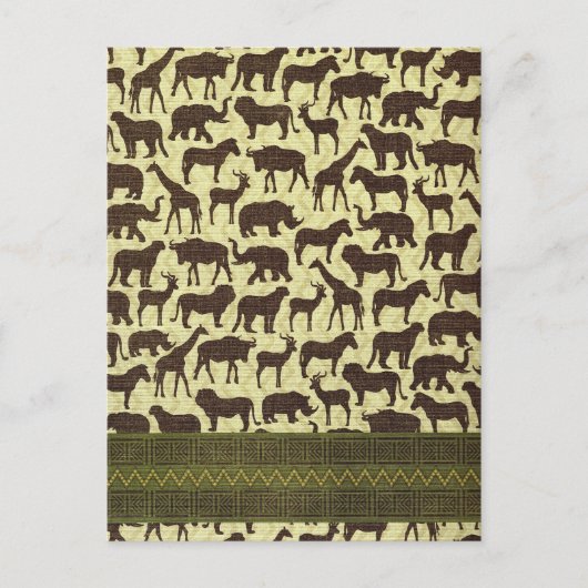 Animaux de cartes postales d'Afrique (Devant)