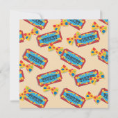 Animaux de cirque Carte d'invitation d'anniversair (Dos)