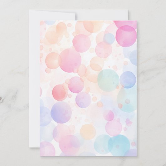 Animaux de cirque Invitation de fête d'anniversair (Dos)