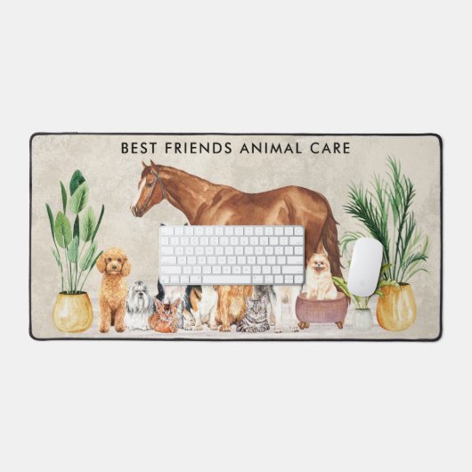 Animaux de compagnie assis Chien Chat Cheval de ch (Clavier et souris)