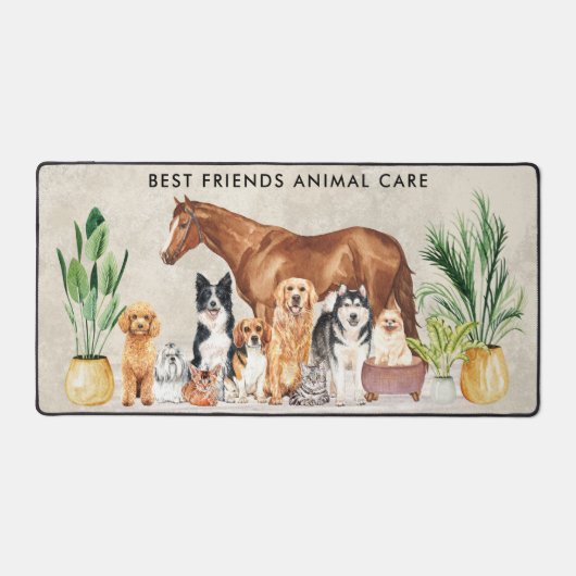 Animaux de compagnie assis Chien Chat Cheval de ch (Recto)