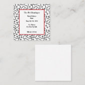 Animaux de compagnie Boutique Amusants Carte de vi (Devant / Derrière)