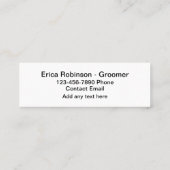 Animaux de compagnie Cute Carte de visite simple (Dos)