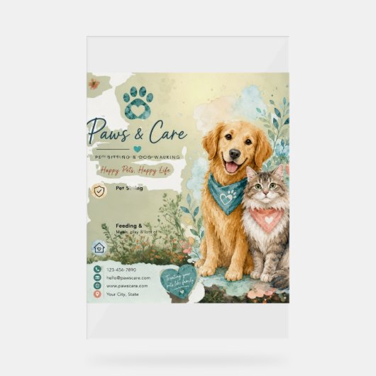 Animaux de compagnie, Gardien de chat et de chien (Recto)