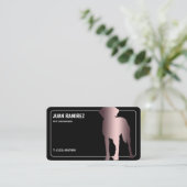 Animaux de compagnie Groomer de chien Carte de vis (Debout devant)