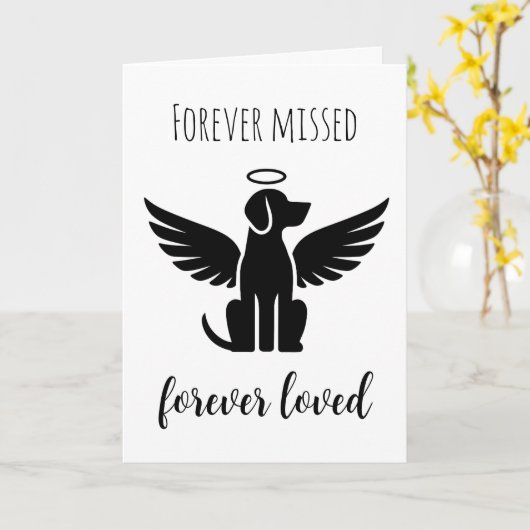 animaux de compagnie perte de cartes de sympathie (Fleur jaune)