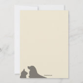 Animaux de compagnie préférés Invitations de diplô (Dos)