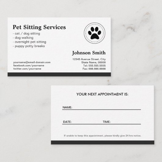 Animaux de compagnie - Rendez-vous (Devant / Derrière)