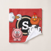 Animaux de ferme amusants (Gant de toilette)