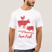 Animaux de ferme Bandana Imprimer T-shirt (Devant)
