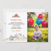 Animaux de ferme Carte de remerciements photo d'an (Devant)