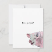 Animaux de ferme, invitation à la fête d'anniversa (Dos)