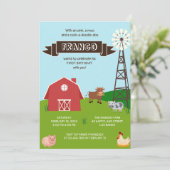 Animaux de ferme Maison de Barnhouse Invitation d' (Debout devant)