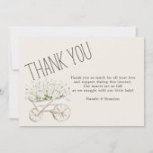 Animaux de ferme Meadow Friends Baby Faire-part (Dos)