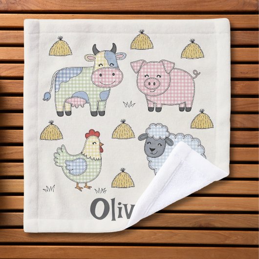 Animaux de ferme mignons en patchwork