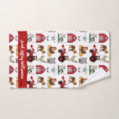 Animaux de ferme mignons et modernes Motif Animaux (Serviette à main)