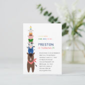 Animaux de ferme mignons Invitation de fête d'anni (Debout devant)