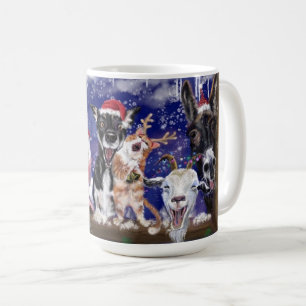 Animaux de ferme Mug café de Noël