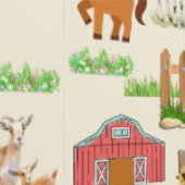 Animaux de ferme Papier peint de pépinière (Couture)